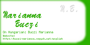 marianna buczi business card